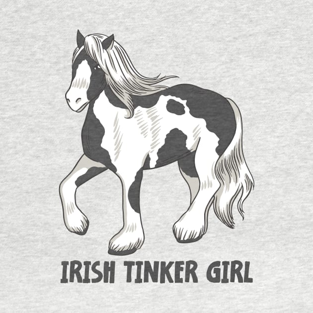 Horse Riding Horse Lover Horse Girl Irish Tinker Girl by star trek fanart and more